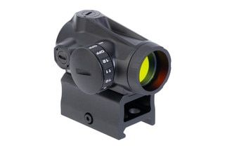 Compact and versatile red dot with 2 MOA reticle, black.
